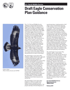 eagle conservation plan usfws filled form