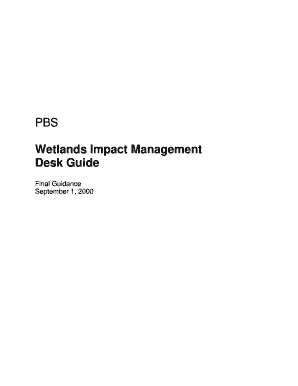 PBS Wetlands Impact Management Desk Guide - GSA - gsa