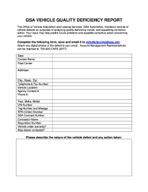 gsa vehicle accountability form