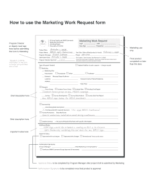 marketing request form