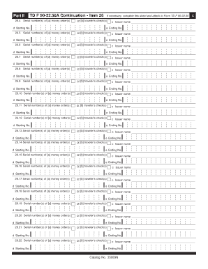 Form TD F 90-22.56A Continuation