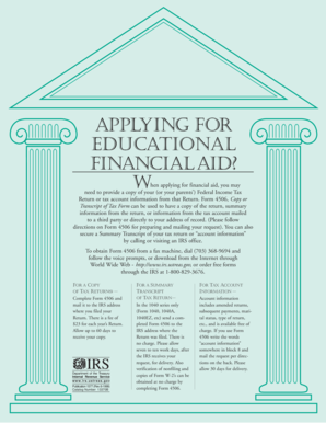 IRS Form 4506 Request