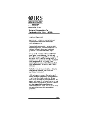 IRS Notice 1367 Installment Agreement