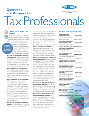 IRS e-file Program Guide for Tax Year 2002