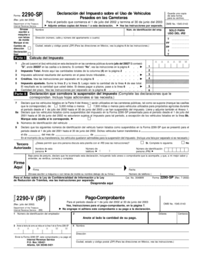 Forma 2290-SP