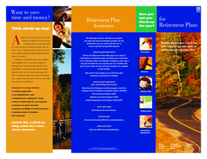 Retirement Plan Checklist