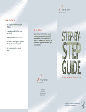 Grants.gov Registration Checklist