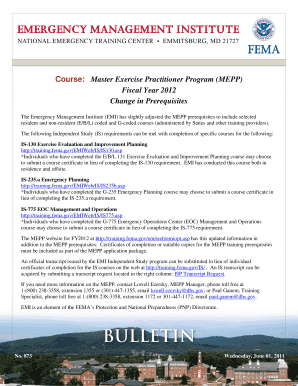 fema master exercise practitioner