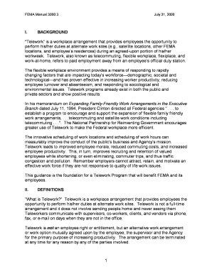 Fema telework application form