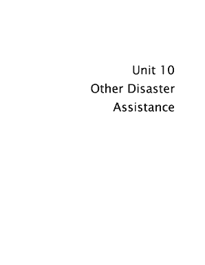 What is notice 1155 g - Unit 10 Other Disaster Assistance - training fema