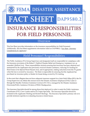 Fillable Online fema Elements of a Project Worksheet - FEMA.gov Fax ...