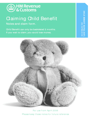 Child Benefit Claim Form