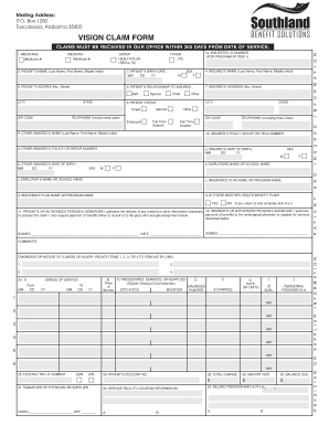 Oxford insurance fillable claim forms