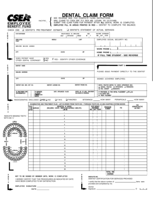 Dental Claim Form