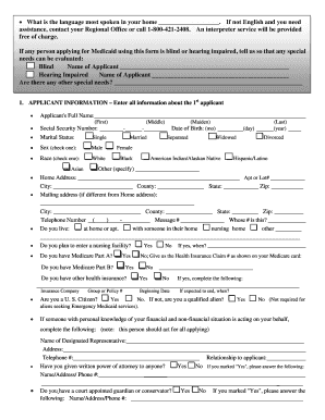 Medicaid Application Forms and Templates - Fillable ...