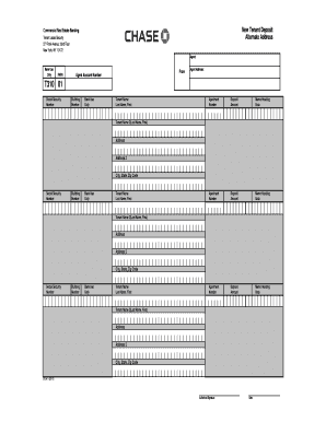 chase tenant security deposit account