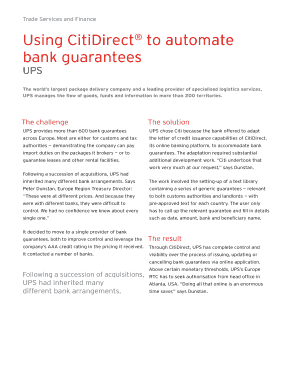 Citibank Bank Guarantee Fill Online Printable Fillable Blank