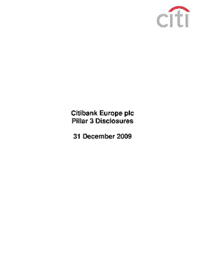 citibank europe plc pillar 3 disclosures 2011
