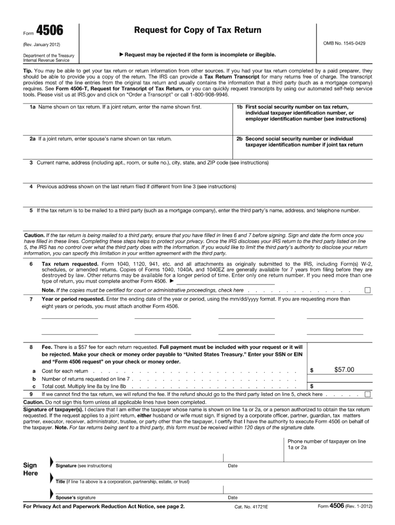 4506 b instructions Preview on Page 1