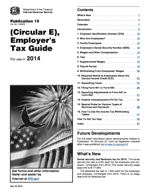 IRS Publication 15 (2014) Tax Guide