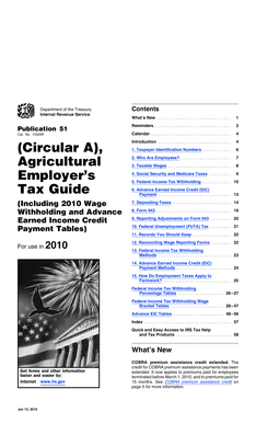 IRS Publication 51 Tax Guide