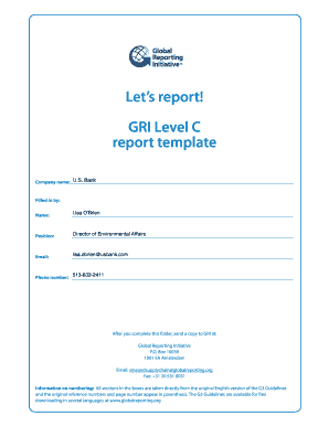 gri report template