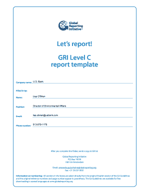 Information report sample - lets report template form