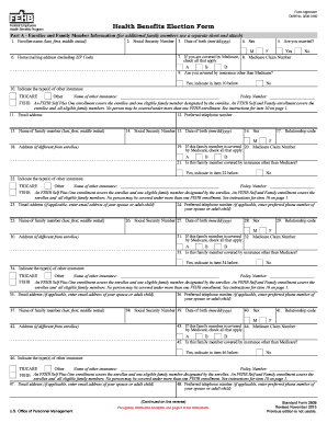 US Federal Health Benefits Election Form