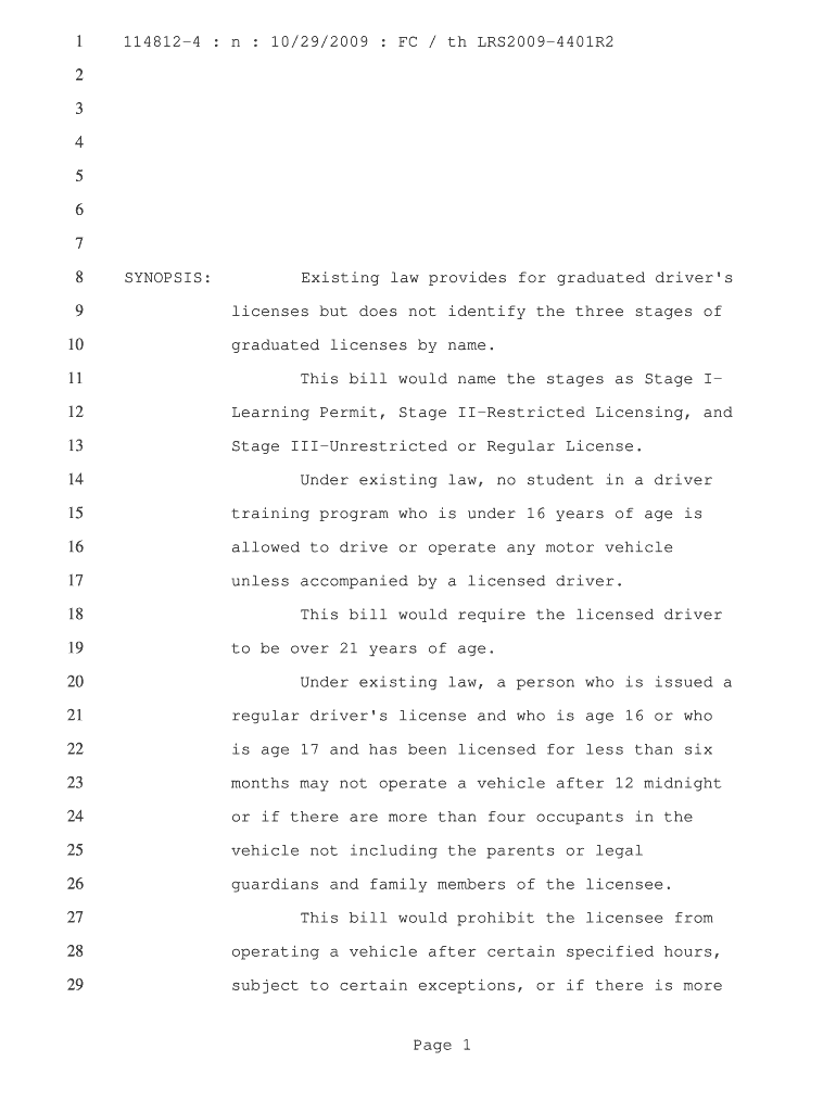 Existing law provides for graduated driver - AAA Preview on Page 1