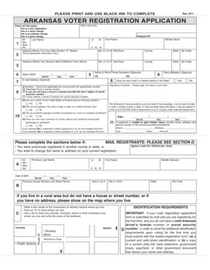 Voter Reg Ap 7/03 - sos arkansas