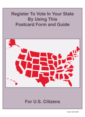 US Federal Voter Registration Form