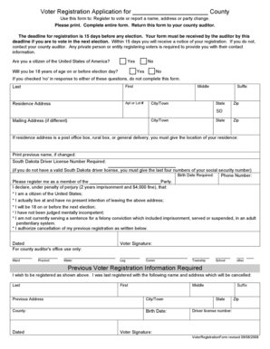 Voter Registration Application