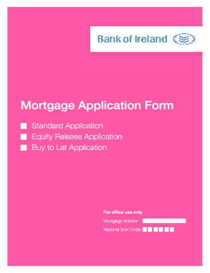 Bank Of Ireland Mortgage Application Form Fill Online Printable