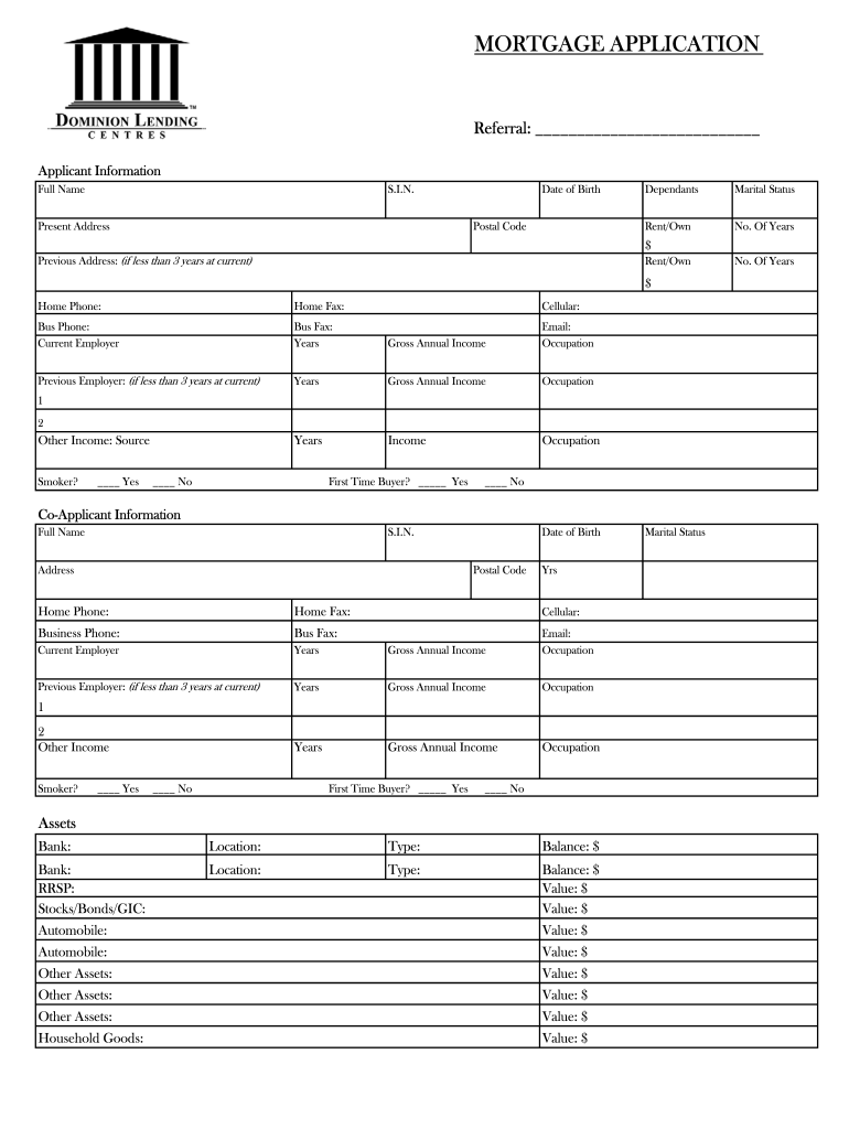 loan form pdf Preview on Page 1