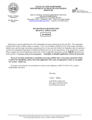 Renewal Application - New Hampshire Department of Health and ... - dhhs nh
