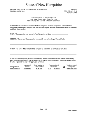 Form C-1 RSA 293-A11 - sos nh