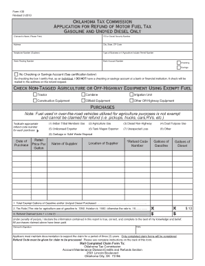 refund motor fuel tax oklahoma incentive form