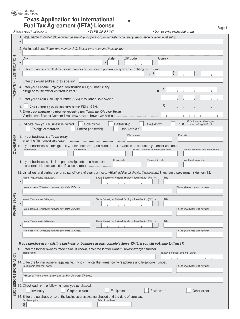 ifta texas 2011 form Preview on Page 1
