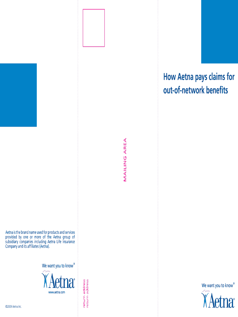 Dental How Aetna pays claims for out-of-network benefits Preview on Page 1