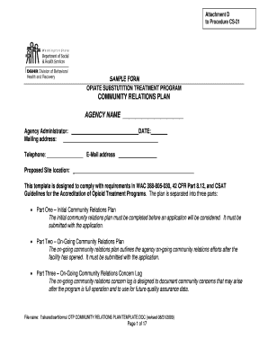 Part Two ON-GOING COMMUNITY RELATIONS PLAN - DSHS Home - dshs wa