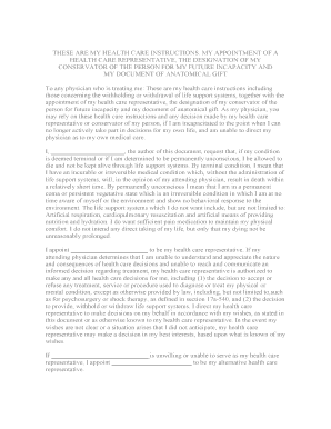 Connecticut Statutory Durable Power of Attorney for Health Care - Appointment of Health Care Agent and Health Care Instructions