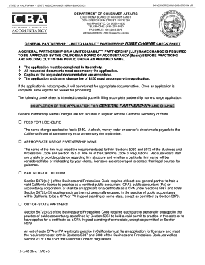 california general partnership name change form