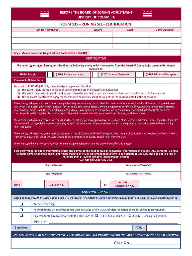 how to fill form 135 Preview on Page 1