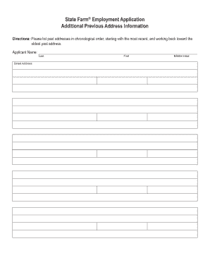 state farm employment application pdf form