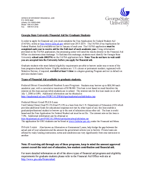 gsu financial aid