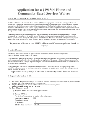 HCBS Waiver for Persons with HIV or AIDS