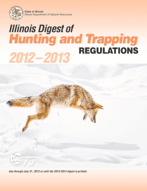 2013 2014 illinois hunting and trapping regulations
