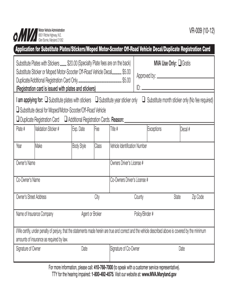 Mva Vr009 2020 2022 Fill And Sign Printable Template Online US 