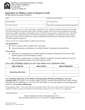 absence request form army