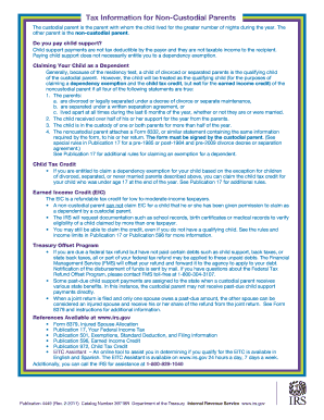 IRS Tax Information for Non-Custodial Parents